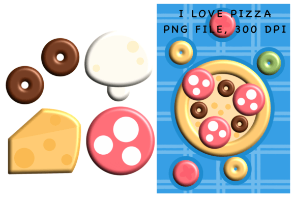 Download I Love Pizza Sticker - Premium Bundle