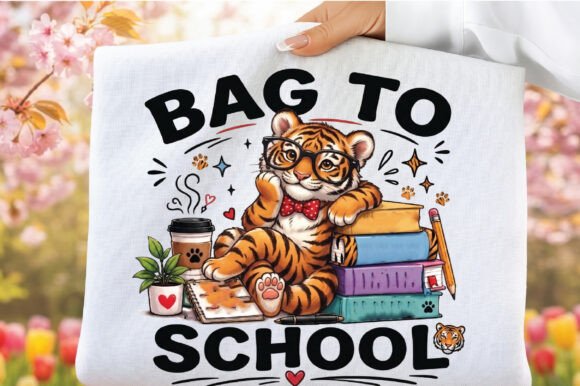 Download Bag to School Tiger Clipart Sublimation - Premium Bundle
