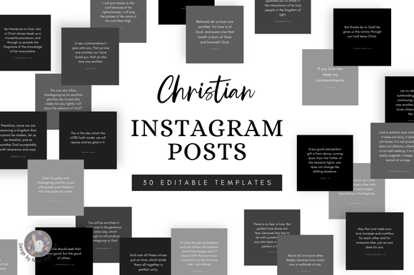 Download 30 Christian Instagram Canva Templates. - Canva template Collection